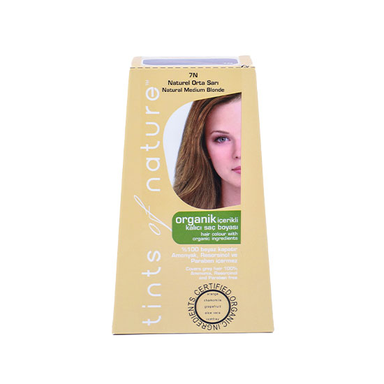 Tints of Nature Organik Saç Boyası -7N Orta Sarı, 120 ml